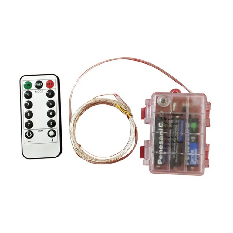 Remote Control Copper Wire String Lights Remote-Controlled Battery Light