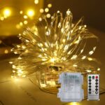 Remote Control Copper Wire String Lights Remote-Controlled Battery Light